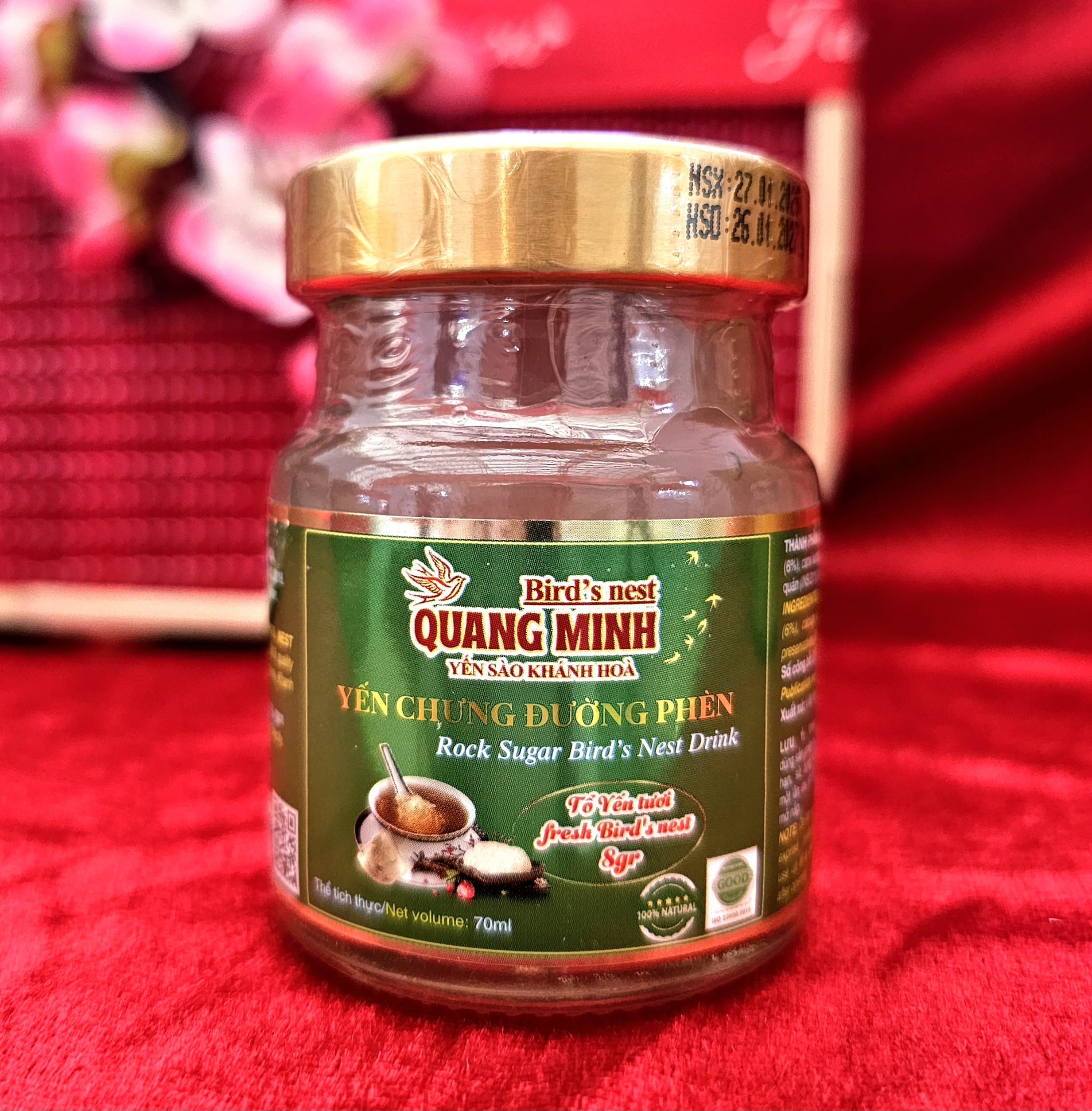 Yến chưng đường phèn (8gr tổ yến nguyên chất)