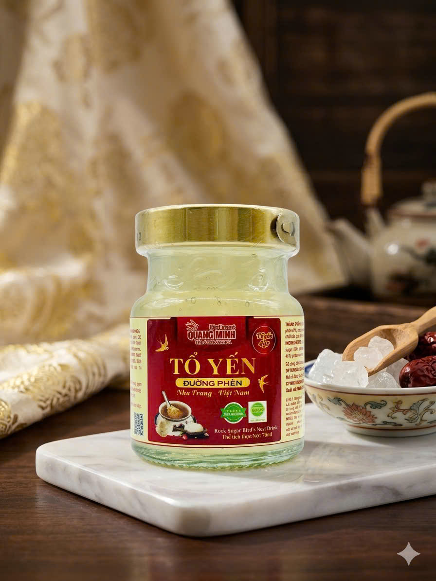 Tổ Yến Nguyên vị Đường phèn (4gr tổ yến tươi)