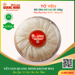 Tổ yến rút lông khô cao cấp 100g