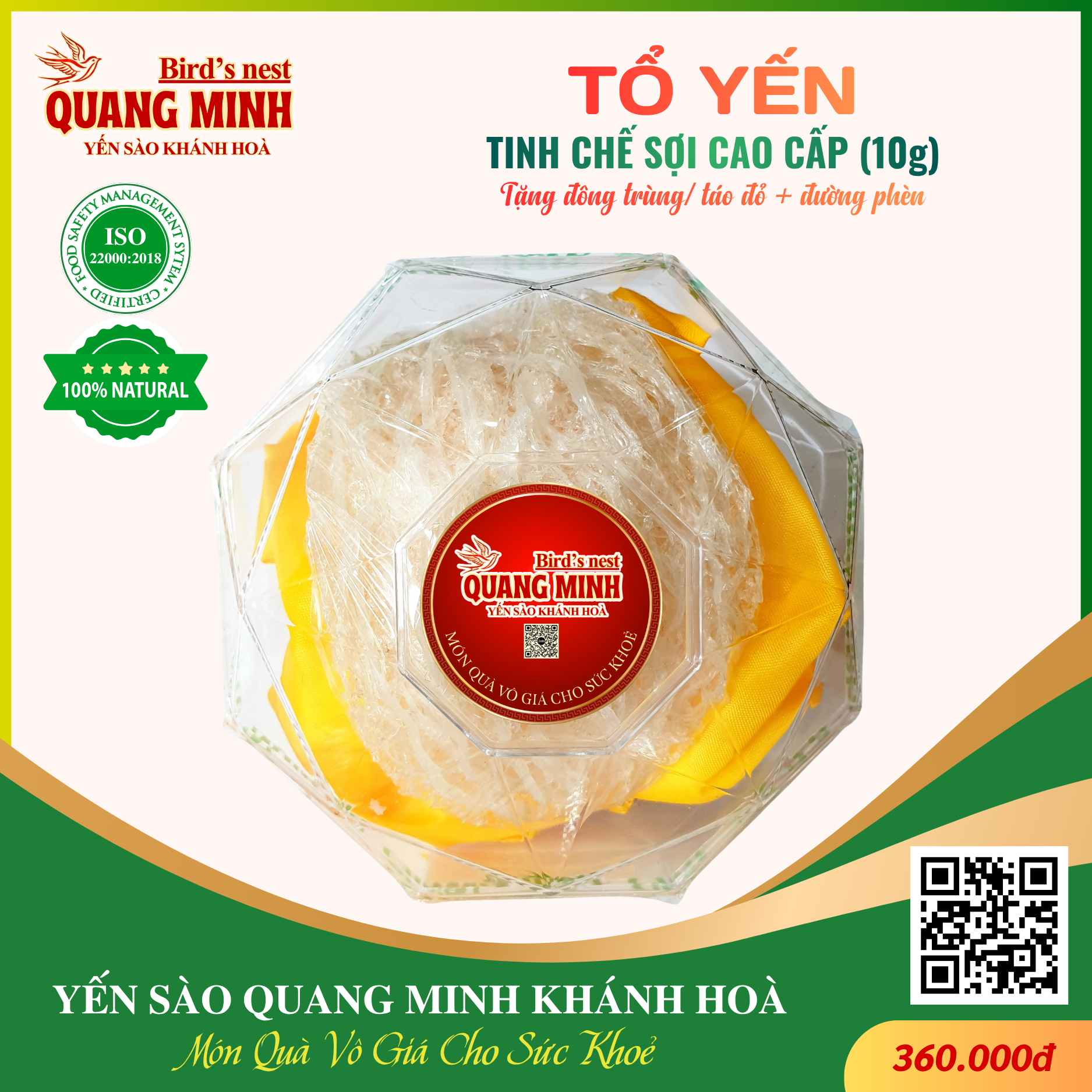 Tổ Yến Tinh Chế Sợi Cao Cấp hộp 10g